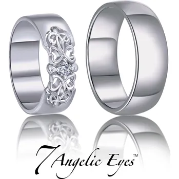 Prsten 7 Angelic Eyes Stříbrný pánský snubní prsten 044 - Mark Velikost: 67