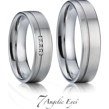 Prsten 7 Angelic Eyes Ocelový pánský snubní prsten 010 - Robin Velikost: 68