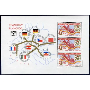 Poštovní známka Českosloveská pošta (1984) A 2671 ** - Československo - Socialistická výstavba - TRANS GAS plynovod