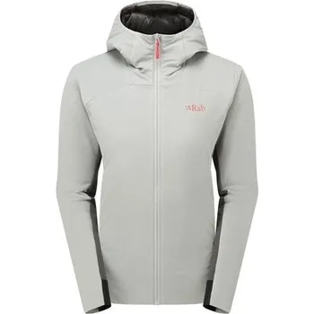 Rab Wmns Xenair Alpine Flex Insulated Jacket, Light Zinc - lehká izolační bunda s kapucí L + Doprava zdarma