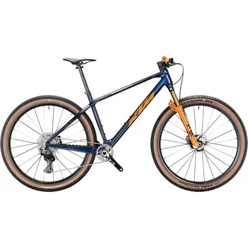 Horské kolo Horské kolo KTM MYROON EXONIC Di2 2026 Transparent blue Barva: Modrá, Velikost: M Hardtail 29" XC závodní karbon | přesné elektronické řazení XTR Di2 | komponenty v karbonu včetně zapletených kol Mavic | pedály nejsou součástí