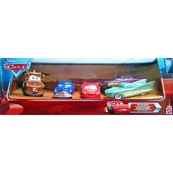 autíčko 5pack Dirt Track Challenge - Mater + Doc Hudson + Dirt Track McQueen + Ramone + Flo - Cars (Auta)
