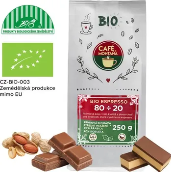 Káva Café Montaña Bio espresso 80÷20, zrnková bio káva Velikost balení: 1000g