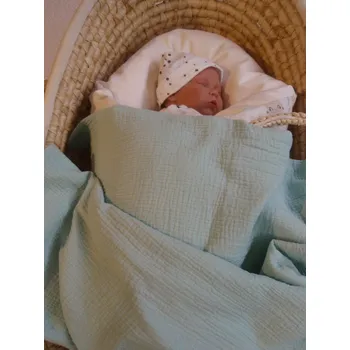 Dětská deka Pro útulný domov Deka mušelínová Mentolová