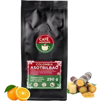 Káva Café Montaña Colombia Asotbilbao, zrnková káva Velikost balení: 500g