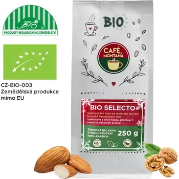 Káva Café Montaña Bio Selecto, mletá bio káva Velikost balení: 250g, Hrubost mletí: Espresso