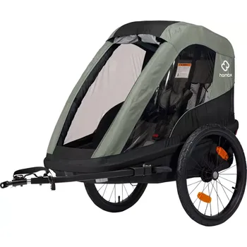 vozík za kolo HAMAX Dětský vozík HAMAX Avenida One olivová