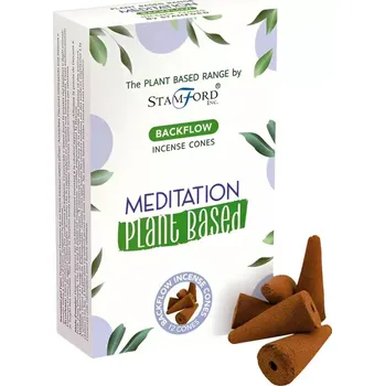 Aroma lampa Stamford Rostlinné vonné kužely Tekoucí dým Meditace 12 ks