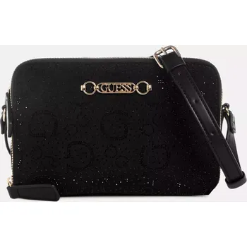 GUESS dámská kabelka,crossbody Avelina černá logová s kamínky