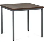 Jídelní stůl TRIVIA, 80x80 cm, tmavě šedá podnož, ořech 192367434