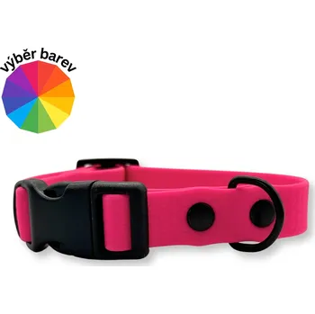 Obojek pro psa PafDog® Voděodolný nastavitelný gumový obojek pro psy HEXA - VÝBĚR BAREV - šířka 2cm Vyberte velikost: M