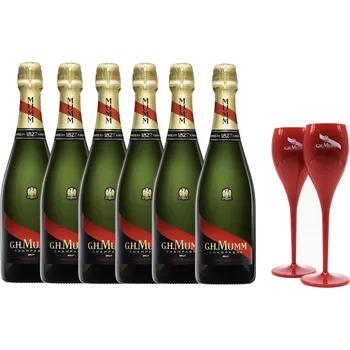 MUMM Cordon Rouge (6x 0,75l) + 2 skleničky - AKCE!