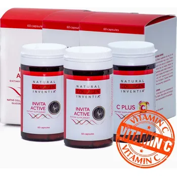 Kloubní výživa Balíček - AKTIVNÍ KLOUBNÍ VÝŽIVA a vitamin C PLUS na 2 měsíce (IA 120kapslí) obsahuje: - Inventia