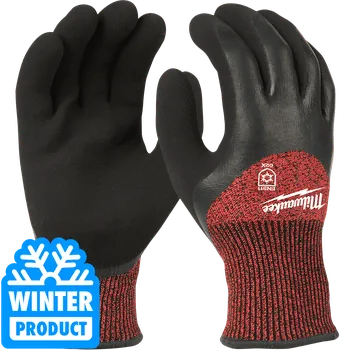 Pracovní rukavice MILWAUKEE 72(pár) x Zimní rukavice odolné proti prořezu Stupeň 3 M/8