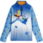 Chlapecká lyžařská mikina Spyder INTERNATIONAL 1/2 ZIP - světle modrá 104