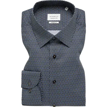 Košile Eterna Modern Fit Print s modrým vzorem 1292_18X171 velikost: 43, délka rukávu: dlouhý rukáv
