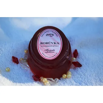 Mýdlo Glycerinové mýdlo ovál - vůně borůvka