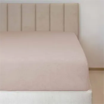 Prostěradlo Prostěradlo froté č.57 světle béžová 90x220