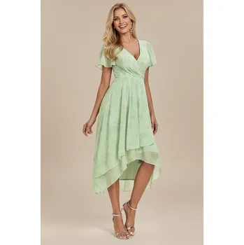 Dámské šaty EVER PRETTY Koktejlové květované Midi Šaty LEILA zelenkavé Barva: Zelená, Velikost: 36