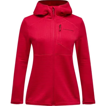 Pánská mikina Peak Performance W Trail Polartec Zip Hood - tech burgundy