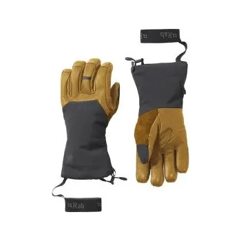 Rukavice Rab Guide GTX Gauntlets Black/Tan hnědá M