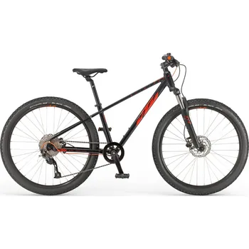 Jízdní kolo KTM WILD SPEED DISC 26" 2026 – dětské horské kolo 9 rychlostí, odpružená vidlice, kotoučové brzdy Shimano Barva: Černá, Velikost: ONE SIZE dětské horské kolo 9 rychlostí, odpružená vidlice, hydr. kotoučové brzdy Shimano
