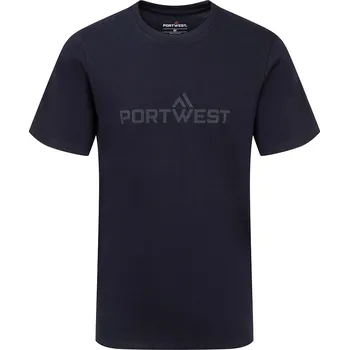 PORTWEST B198 / Pánské bavlněné tričko - navy XXL