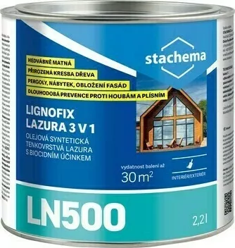 Stachema LN500 Lignofix lazura 3v1 2,2 l, Odstín wenge