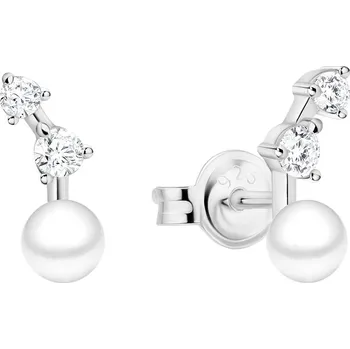 Náušnice GAURA PEARLS SK24225E-W