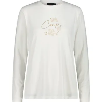 Dámský svetr CMP 35N4116 dámské funkční triko s dlouhým rukávem bílé Velikost: L