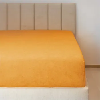 Prostěradlo Prostěradlo froté č.7 žloutková 90x220