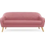 Starorůžová 3místná pohovka CORANTI VELVET 216303766