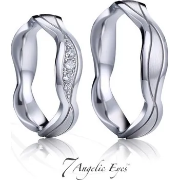 Prsten 7 Angelic Eyes Stříbrný dámský snubní prsten 030 - Beatrice Velikost: 51