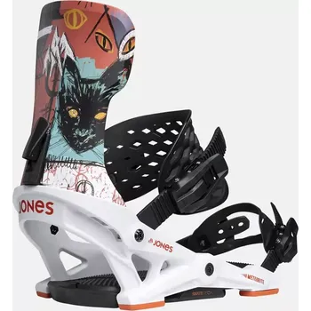 Vázání na snowboard vázání JONES Meteorite RALLYCAT WHITE velikost vázání M