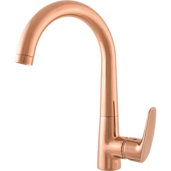 Vodovodní baterie AMUR - Dřezová baterie, Zlatá růžová - lesklá AM719.0ZRL, RAV Slezák Barva: ZLATÁ RŮŽOVÁ - lesklá, Rozměr: 1/2"