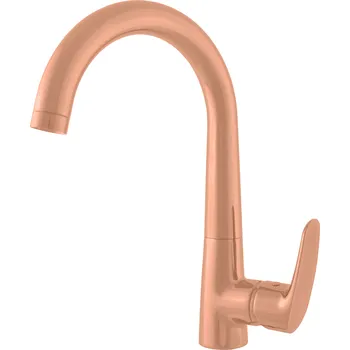 Vodovodní baterie AMUR - Dřezová baterie, Zlatá růžová - kartáčovaná AM719.0ZRK, RAV Slezák Barva: ZLATÁ RŮŽOVÁ - kartáčovaná, Rozměr: 3,8"