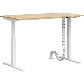 Psací stůl Bílý výškově nastavitelný stůl s plochou deskou. Slim 140x70 - Bílá , 160x70 cm