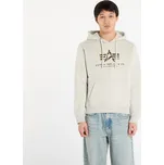 Mikina Alpha Industries Basic Hoodie BL Effect Print Stone XL