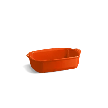 Nádoba na pečení Zapékací mísa ULTIME Toscane oranžová 22 x 14 cm - Emile Henry (Ultime zapékací mísa obdélníková 22x14,5x5,5 cm oranžová Toscane - Emile Henry)