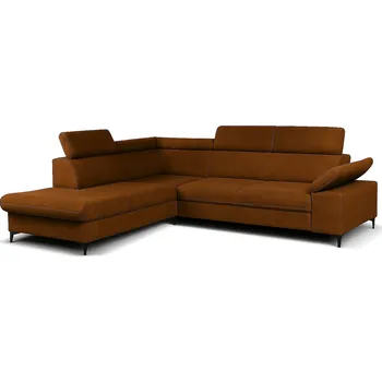 Sedací souprava Rozkládací rohová sedačka PALAS hnědá