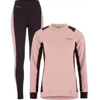 Set dámského termoprádla Dámský funkční set Craft CORE Dry Baselayer růžová XL