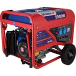 Dedra elektrocentrála 5,5/5KW, 2x 230V, 1x12V AVR, DEGB6500K benzínová, ruční start (Dedra DEGB6500K benzínový generátor proudu, jednofázový. Max. 5500W)