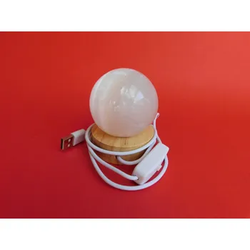 Solná lampa Selenitová LED diodová harmonizační lampička