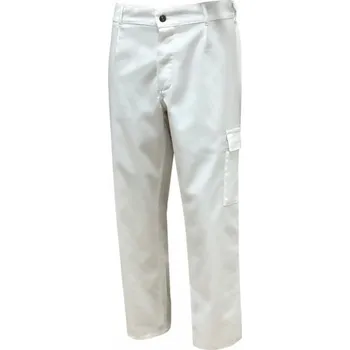 Pracovní zástěra KALHOTY pas bavlna+PES F 60338 LEVAN bílá 58/194