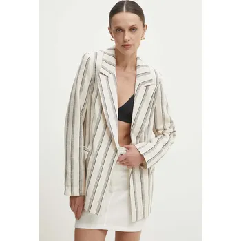 Dámské sako Sako Answear.LAB béžová barva, bez zapínání 9424.tjs 01X, vel. S