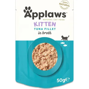 Krmivo pro kočku 12x50g Applaws Natural Kitten ve vývaru - filet z tuňáka