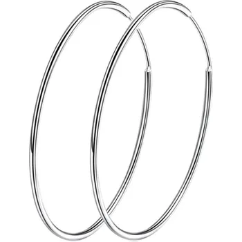 Náušnice GRACE Silver Jewellery Stříbrné náušnice kruhy - průměr 30 mm, stříbro 925/1000 E-SCE710/75 Stříbrná 3 cm