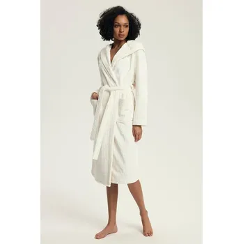 Dámský župan Hřejivý dámský župan Dionne ecru XL/XXL