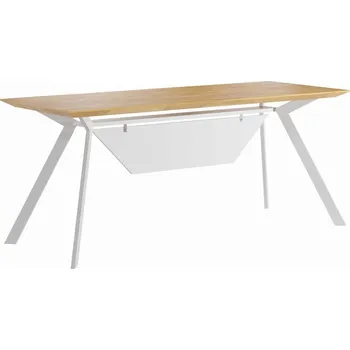 Psací stůl Bílý studijní stůl se směsicí. Stůl Simple Active 180x80cm - Bílá , ANO , 200x80 cm