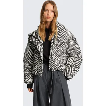 Dámský kabát Dámská bunda BOSS Black Paffia2 50550363 černobílá Velikost: 32
